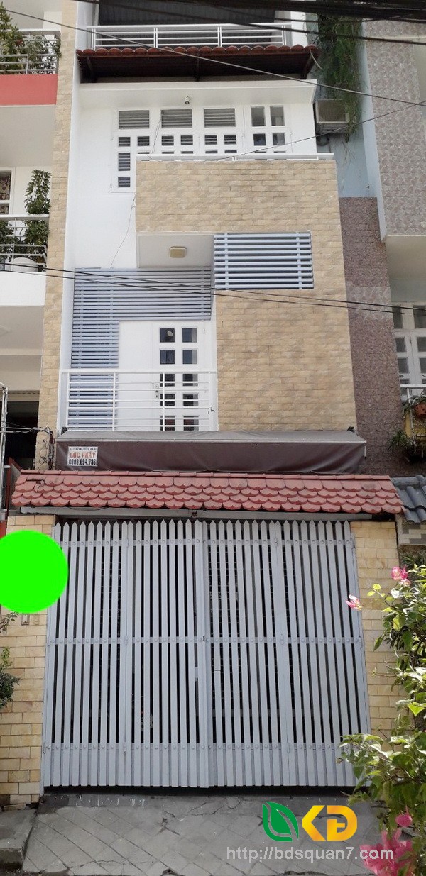 Bán nhà đẹp 3 tầng mặt tiền hẻm xe hơi 6m 1015 Huỳnh Tấn Phát Quận 7